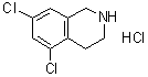 结构式 CAS# 73075-47-5, 5,7-二氯-1,2,3,4-四氢异喹啉盐酸盐