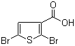 结构式 CAS# 7311-70-8, 2,5-二溴-3-噻吩羧酸
