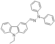 9-Ethyl-3-carbazolecarboxaldehyde diphenylhydrazone molecular structure (CAS 73276-70-7)