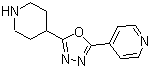 4-[5-(4-Piperidinyl)-1,3,4-oxadiazol-2-yl]pyridine molecular structure (CAS 732978-38-0)