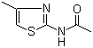2-乙酰氨基-4-甲基噻唑分子结构 (CAS 7336-51-8)