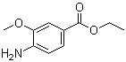 structure of CAS# 73368-41-9, 4-Amino-3-methoxybenzoic acid ethyl ester;Ethyl 3-methoxy-4-aminobenzoate; Ethyl 4-amino-3-methoxybenzoate