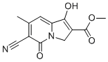 Methyl 6-cyano-1-hydroxy-7-methyl-5-oxo-3,5-dihydroindolizine-2-carboxylate molecular structure (CAS 73427-92-6)