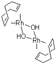 Hydroxy(cyclooctadiene)rhodium dimer molecular structure (CAS 73468-85-6)