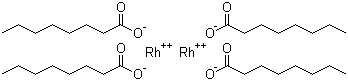 辛酸铑分子结构 (CAS 73482-96-9)
