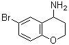 结构式 CAS# 735248-42-7, 6-溴-3,4-二氢-2H-1-苯并吡喃-4-胺