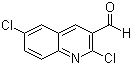 2,6-二氯喹啉-3-甲醛分子结构 (CAS 73568-41-9)