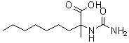 2-[(Aminocarbonyl)amino]-2-methylnonanoic acid molecular structure (CAS 7357-74-6)