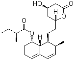 Mevastatin molecular structure (CAS 73573-88-3)