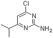 structure of CAS# 73576-33-7, 2-Amino-4-chloro-6-isopropylpyrimidine