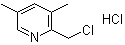 2-(Chloromethyl)-3,5-dimethylpyridine hydrochloride molecular structure (CAS 73590-93-9)