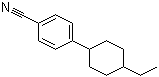 structure of CAS# 73592-81-1, 4-(4-Ethylcyclohexyl)benzonitrile