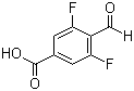 3,5-二氟-4-甲酰基苯甲酸分子结构 (CAS 736990-88-8)
