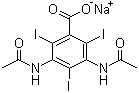 Diatrizoate sodium  molecular structure (CAS 737-31-5)