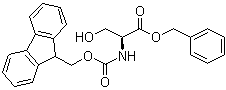 N-[(9H-Fluoren-9-ylmethoxy)carbonyl]-L-serine phenylmethyl ester molecular structure (CAS 73724-46-6)