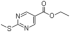 Ethyl 2-(methylthio)-5-pyrimidinecarboxylate molecular structure (CAS 73781-88-1)