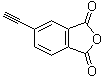 4-乙炔基邻苯二甲酸酐分子结构 (CAS 73819-76-8)