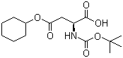 Boc-L-aspartic acid 4-cyclohexyl ester  molecular structure (CAS 73821-95-1)