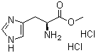 L-组氨酸甲酯二盐酸盐分子结构 (CAS 7389-87-9)