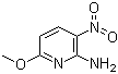 2-Amino-6-methoxy-3-nitropyridine molecular structure (CAS 73896-36-3)