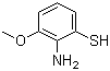 2-Amino-3-methoxythiophenol molecular structure (CAS 73931-64-3)