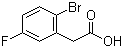 2-Bromo-5-fluorophenylacetic acid molecular structure (CAS 739336-26-6)