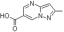 结构式 CAS# 739364-95-5, 2-甲基-吡唑并[1,5-a]嘧啶-6-羧酸