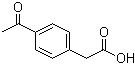 4-乙酰基苯基乙酸分子结构 (CAS 7398-52-9)