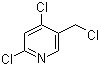 2,4-Dichloro-5-(chloromethyl)pyridine molecular structure (CAS 73998-96-6)