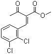 Methyl 2-(2,3-dichlorobenzylidine)acetoacetate molecular structure (CAS 74073-22-6)