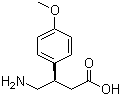 (R)-4-氨基-3-(4-甲氧基苯基)丁酸分子结构 (CAS 740774-41-8)