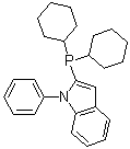 (N-Phenylindol-2-yl)dicyclohexylphosphine molecular structure (CAS 740815-36-5)