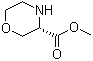 structure of CAS# 741288-31-3, (3S)-3-Morpholinecarboxylic acid methyl ester