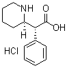 (alphaR,2R)-alpha-Phenyl-2-piperidineacetic acid hydrochloride molecular structure (CAS 741705-70-4)