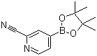 2-Cyanopyridine-4-boronic acid pinacol ester molecular structure (CAS 741709-62-6)
