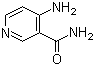 4-氨基吡啶-3-甲酰胺分子结构 (CAS 7418-66-8)