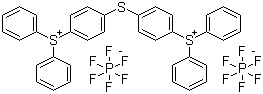 双(4-(二苯基锍)苯基)硫醚-双六氟磷酸盐分子结构 (CAS 74227-35-3)