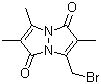 3-(Bromomethyl)-2,6,7-trimethyl-1H,5H-pyrazolo[1,2-a]pyrazole-1,5-dione molecular structure (CAS 74235-78-2)