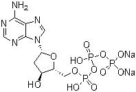 2'-Deoxyadenosine 5'-(tetrahydrogen triphosphate) disodium salt molecular structure (CAS 74299-50-6)
