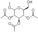 structure of CAS# 7432-72-6, Methyl 2,3,4-triacetate-alpha-D-glucopyranoside