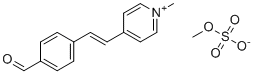 n-Methyl-4-(p-formylstyryl)pyridinium methylsulfate molecular structure (CAS 74401-04-0)