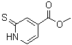 2-Sulfanylidene-1,2-dihydropyridine-4-carboxylic acid methyl ester molecular structure (CAS 74470-33-0)
