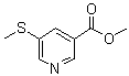 5-(甲硫基)-3-吡啶羧酸甲酯分子结构 (CAS 74470-43-2)