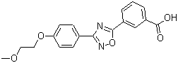 3-[3-[4-(2-Methoxyethoxy)phenyl]-1,2,4-oxadiazol-5-yl]benzoic acid molecular structure (CAS 745055-24-7)
