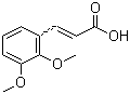 structure of CAS# 7461-60-1, 2,3-Dimethoxycinnamic acid;3-(2,3-Dimethoxyphenyl)-2-propenoic acid