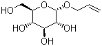 烯丙基-alpha-D-吡喃葡萄糖苷分子结构 (CAS 7464-56-4)