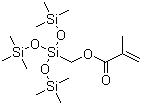 甲基丙烯酰氧基甲基三(三甲基硅氧基)硅烷分子结构 (CAS 74681-63-3)