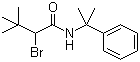 structure of CAS# 74712-19-9, Bromobutide;2-Bromo-N-(alpha,alpha-dimethylbenzyl)-3,3-dimethylbutanamide; S 4347; S 47; Sumiherb; 2-Bromo-3,3-dimethyl-N-(alpha,alpha-dimethylbenzyl)butyramide