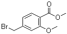 Methyl 4-(bromomethyl)-2-methoxybenzoate molecular structure (CAS 74733-27-0)