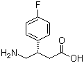 (S)-4-Amino-3-(4-fluorophenyl)butanoic acid molecular structure (CAS 747371-90-0)